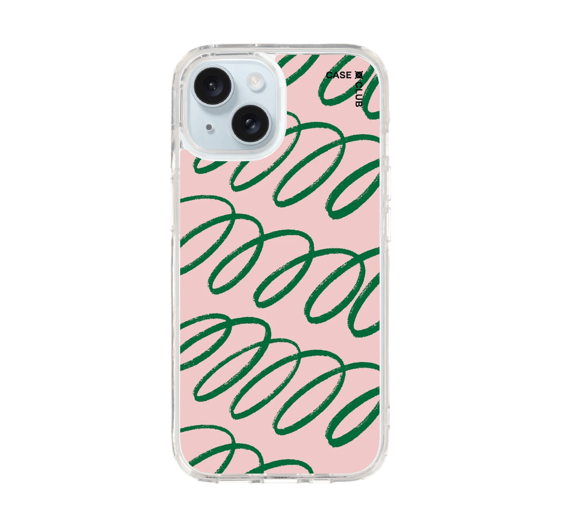 เส้นโค้งชมพูเขียว